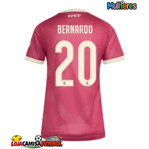 Camisa de Futebol Real Madrid Bernardo Silva #20 Equipamento Alternativo Mulheres 2026-27 Manga Curta